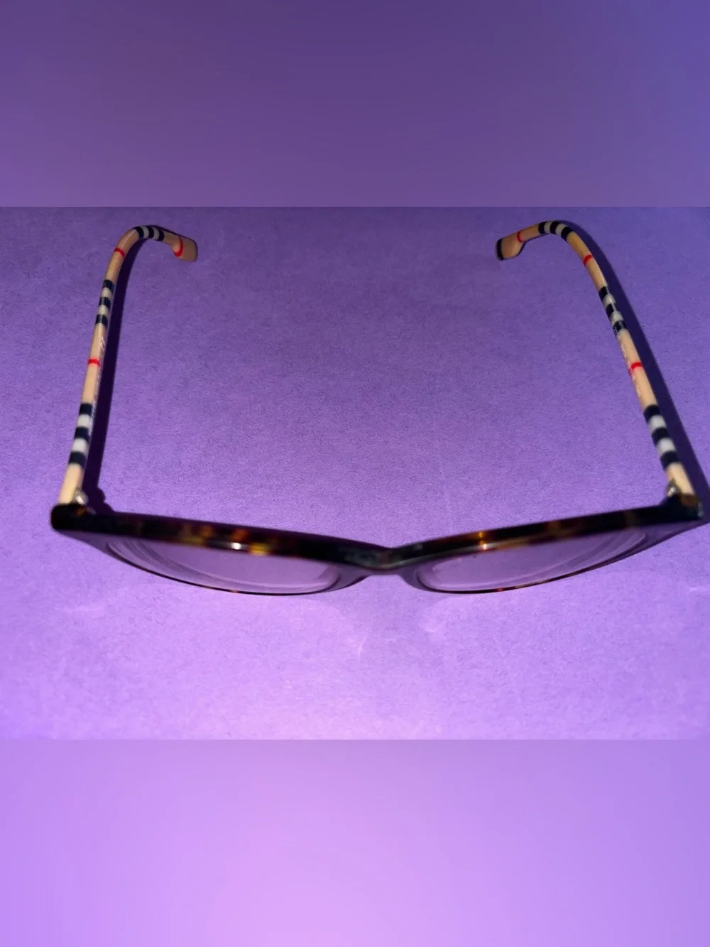Burberry Eyeglass Frame Classic check pattern arms #2325